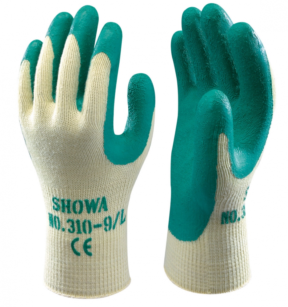 Găng tay bảo hộ phủ cao su Showa Best Top Grip 310, kích cỡ 8-10
