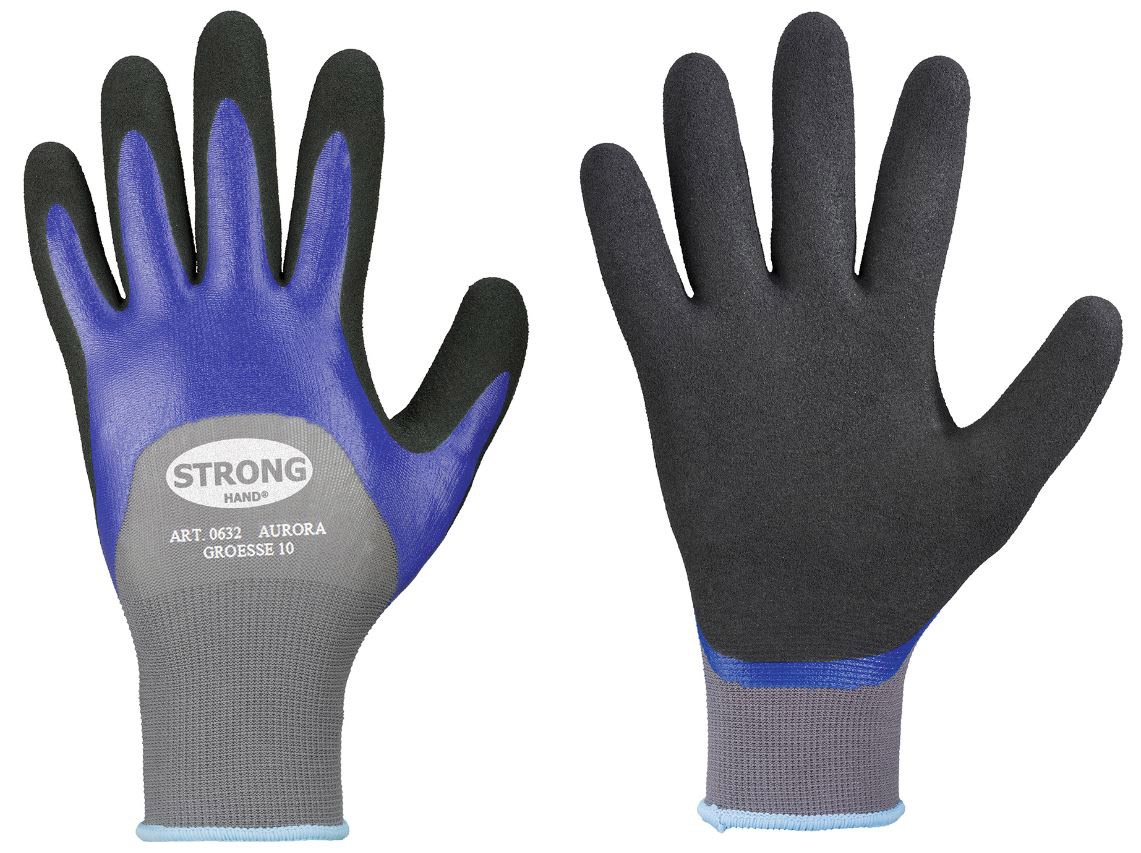 Găng tay bảo hộ Nitrile Stronghand 0632 AURORA size 9-10