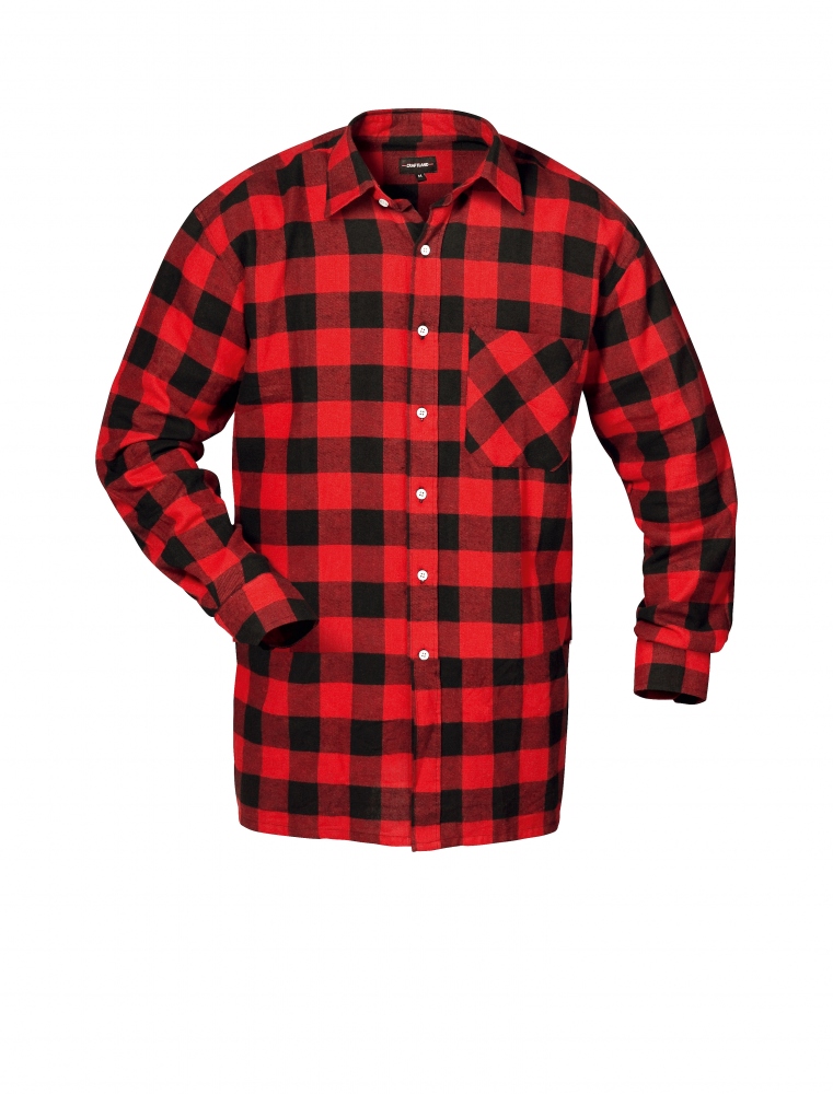 Áo sơ mi dạ kẻ Flannel Craftland 1723 SONORA màu đỏ M-XXXXL