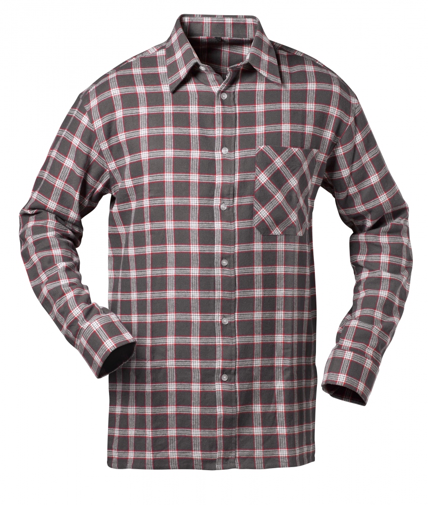 Áo sơ mi dạ kẻ caro xám/trắng/đỏ Craftland 1731 NASHVILLE cỡ M-XXXXL