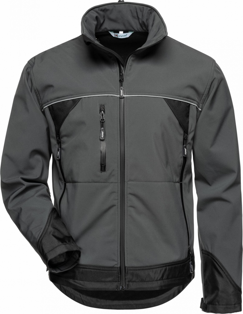 Áo khoác Softshell thoáng khí Elysee 20002 BETA màu xám/đen size XS-XXXXL