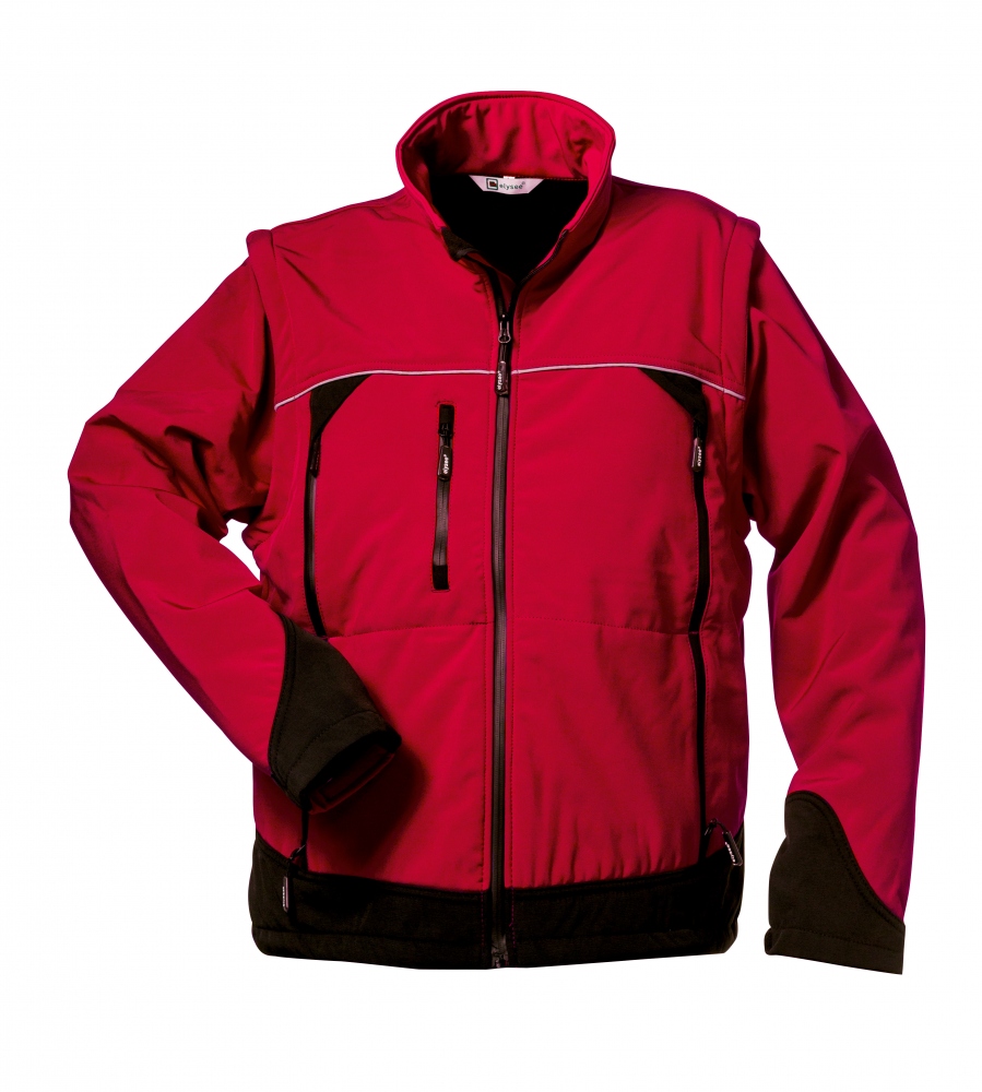 Áo khoác Softshell Elysee 20006 OMEGA tay rời màu đỏ