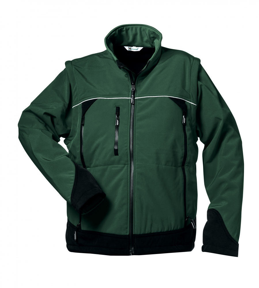 Áo khoác Softshell Elysee 20007 SIGMA tay rời màu xanh lá