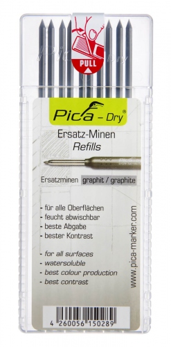 Ngòi bút chì Pica Dry 4030 Graphite thay thế cho bút chì thợ mộc Pica Dry