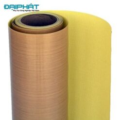 Vải chịu nhiệt Teflon (PTFE) keo dính, 0.08mmx1M