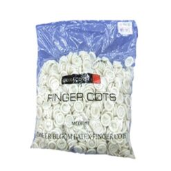 Bao ngón tay cao su màu trắng chống tĩnh điện có viền