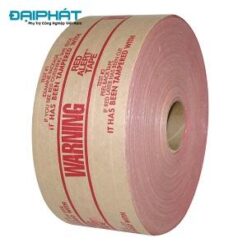 Băng keo giấy nâu Kraft thấm nước có chữ màu đỏ cảnh báo IPG Central No. 270