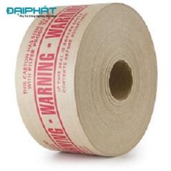 Băng keo giấy nâu Kraft thấm nước có chữ cảnh báo IPG CENTRAL Warning Tape