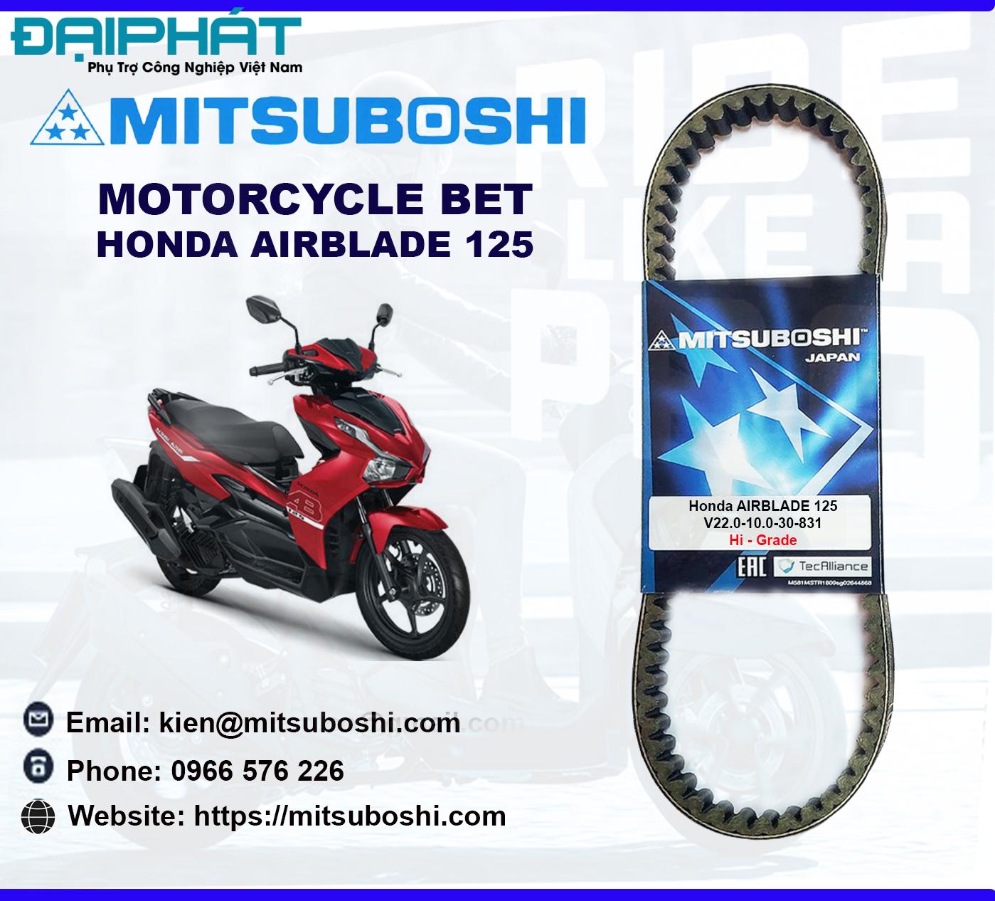 Dây curoa Mitsuboshi cho Honda Air blade 125cc 1 Honda20Airblade20125cc BMA20Viet20Nam 1675930948