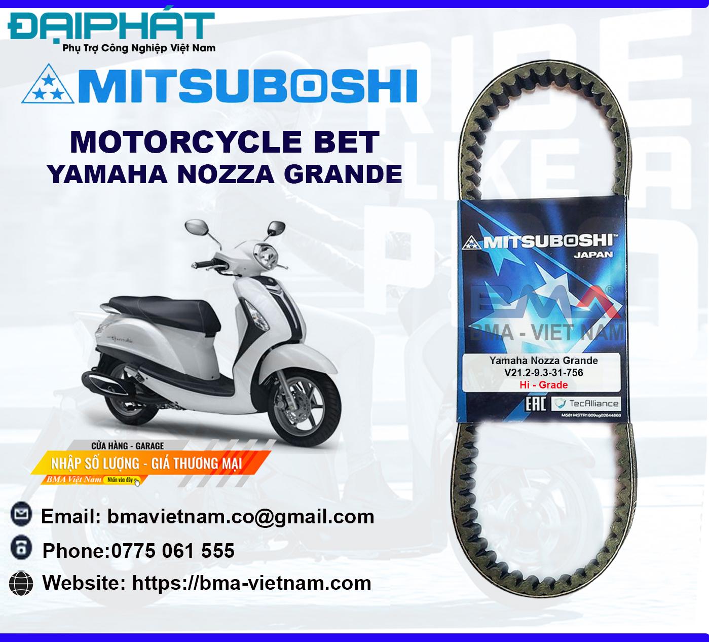 Dây curoa Mitsuboshi cho Yamaha NOZZA GRAND 1 YAMAHA20Nozza20grande20 20BMA20Viet20Nam 1676086809