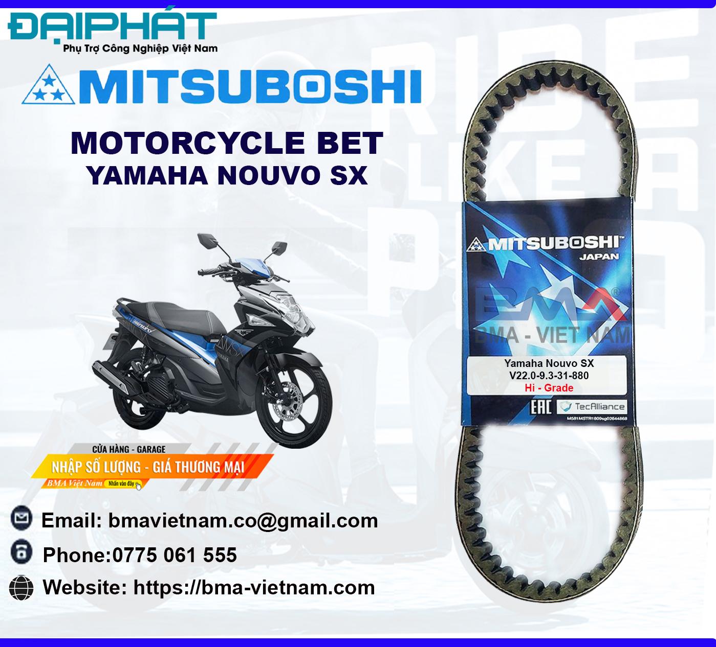 Dây curoa Mitsuboshi cho Yamaha NOUVO SX 1 Yamaha20Nouvo20SX20 20BMA20Viet20Nam 1676086849