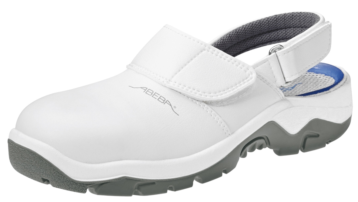 Giày clogs y tế Abeba 2120 Anatom có mũi thép màu trắng SB SRC