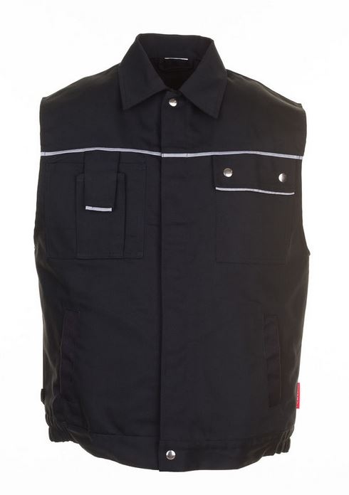 Áo vest bảo hộ lao động Planam 2164 - Vải Canvas - Màu đen