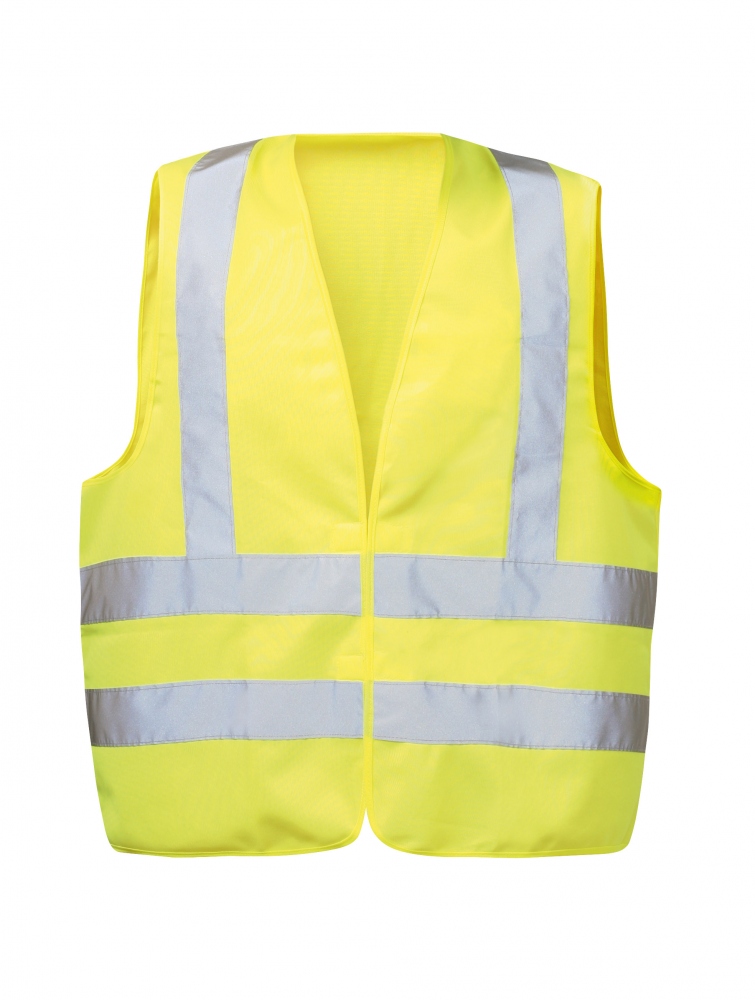 Áo vest bảo hộ phản quang đa năng Wicatex 22681 chất liệu polyester màu vàng