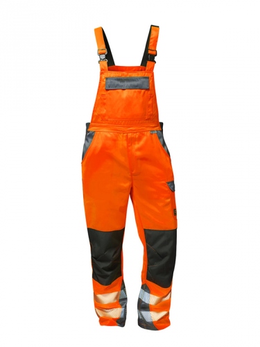 Quần yếm bảo hộ phản quang Elysee 22739 METZ Cam/Xám