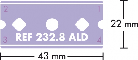Mure et Peyrot 235.8 VIOLETTE - Lưỡi dao nhựa