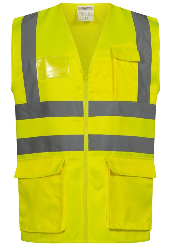 Áo vest phản quang Safestyle 23515 MALTE có khóa kéo màu vàng S-4XL