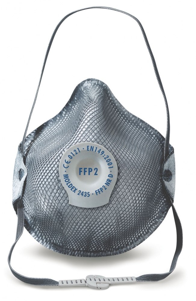 Mặt nạ phòng độc dùng một lần FFP2 NR D thế hệ mới có van MOLDEX 2435