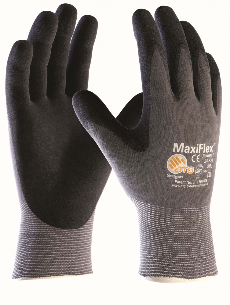 Găng tay bảo hộ Maxiflex 34-874 Ultimate siêu thoáng khí, làm việc thoải mái