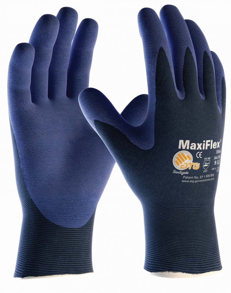 Găng tay lắp ráp chính xác siêu mỏng ATG Maxiflex 34-274 Elite