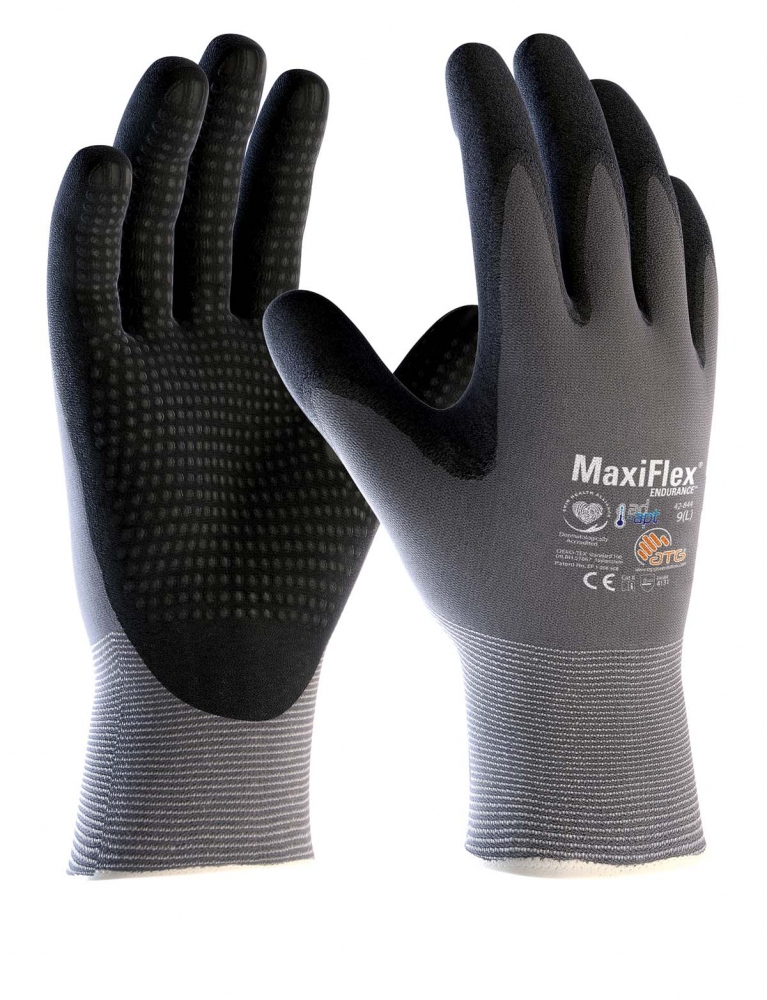 Găng tay bảo hộ chống mồ hôi Maxiflex 42-844 Endurance công nghệ AD-APT có hạt chống trượt