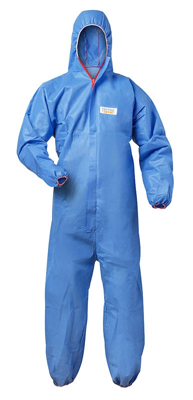 Bộ quần áo bảo hộ Tector 2969 HEKLA, thiết bị bảo vệ cá nhân (PSA) Nhóm 3, Kiểu 5/6, Màu xanh dương