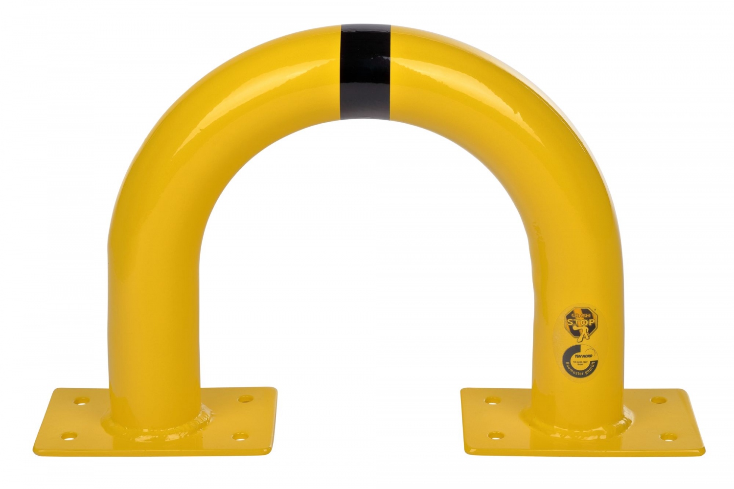 Thanh bảo vệ hình chữ U CRASH STOP 30-10, Vàng-Đen, thép 37.5x35 cm