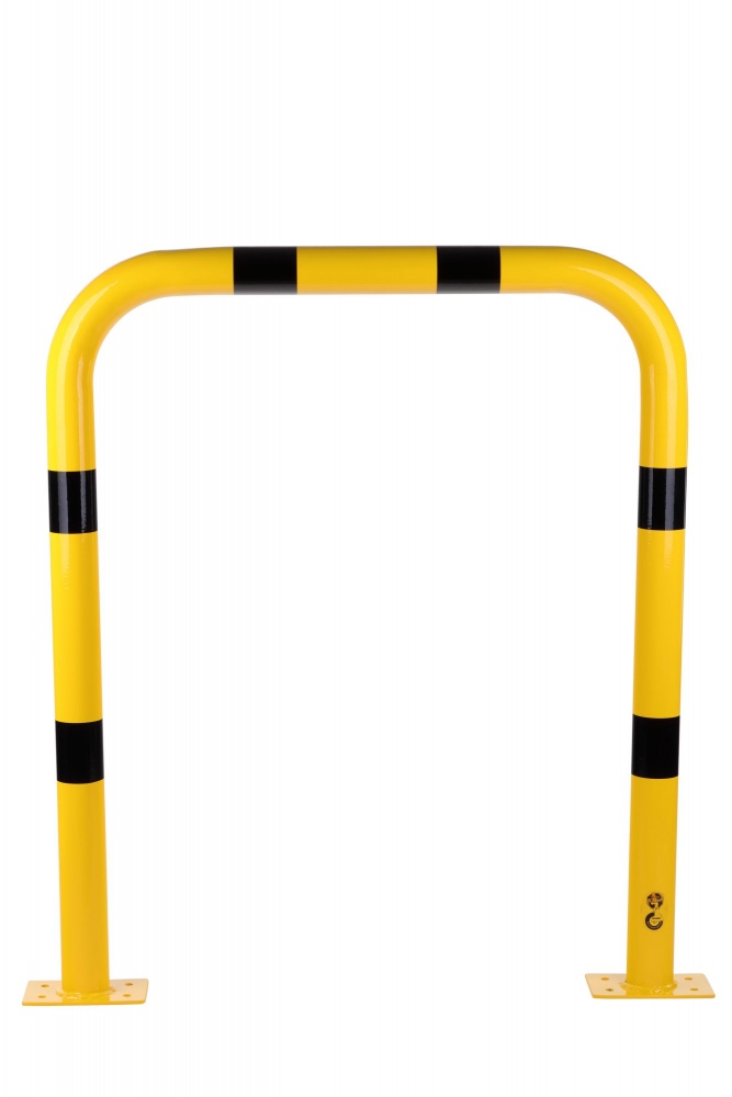 Thanh bảo vệ chống va đập CRASH STOP 30-70 hình chữ U, Màu Đen-Vàng, Thép 100x120 cm