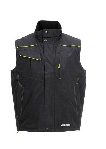 Áo vest bảo hộ Planam 3396 Neon màu xám/xanh lá
