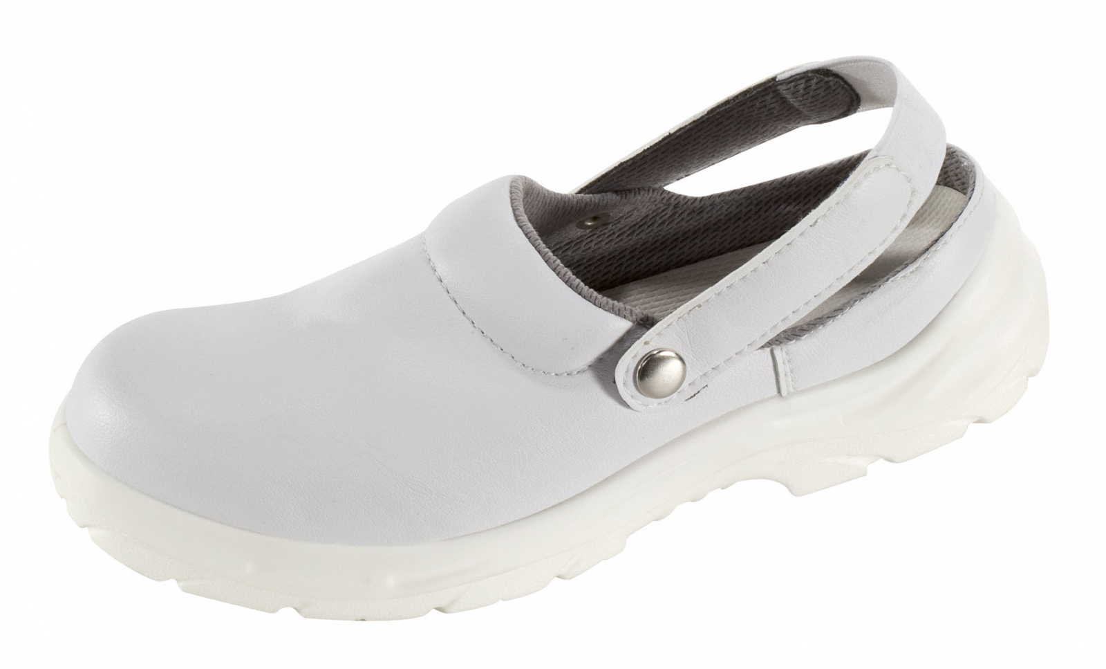 Giày clogs trắng Basic-Line 34608 ORTONA tiêu chuẩn EN ISO 20345 SB E A SRC - size 36-47