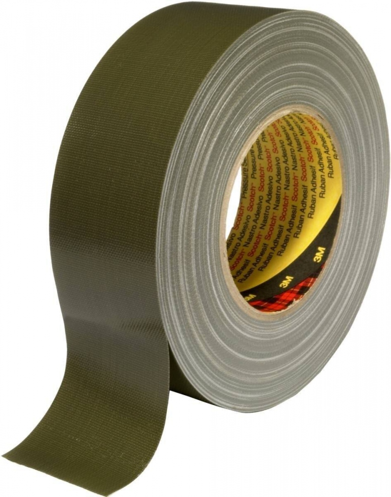 Băng keo vải chống thấm siêu dày 3M 389 màu xanh ô liu 50mm x 50m