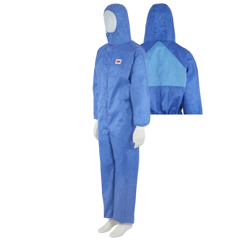 Quần áo bảo hộ 3M 4532+ có mũ dùng cho sơn màu xanh đạt chuẩn Cat 3 Type 5/6