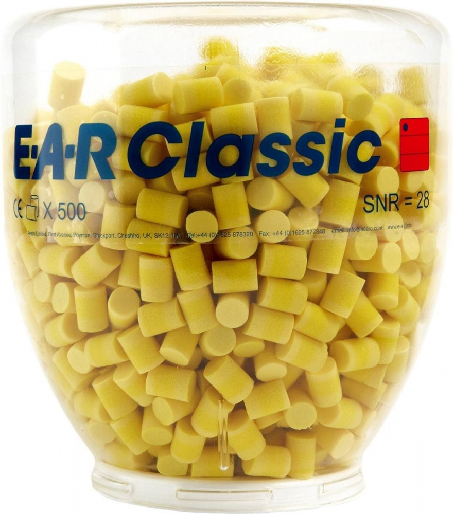 Nút tai chống ồn 3M E-A-R Classic 28dB gói nạp 500 đôi
