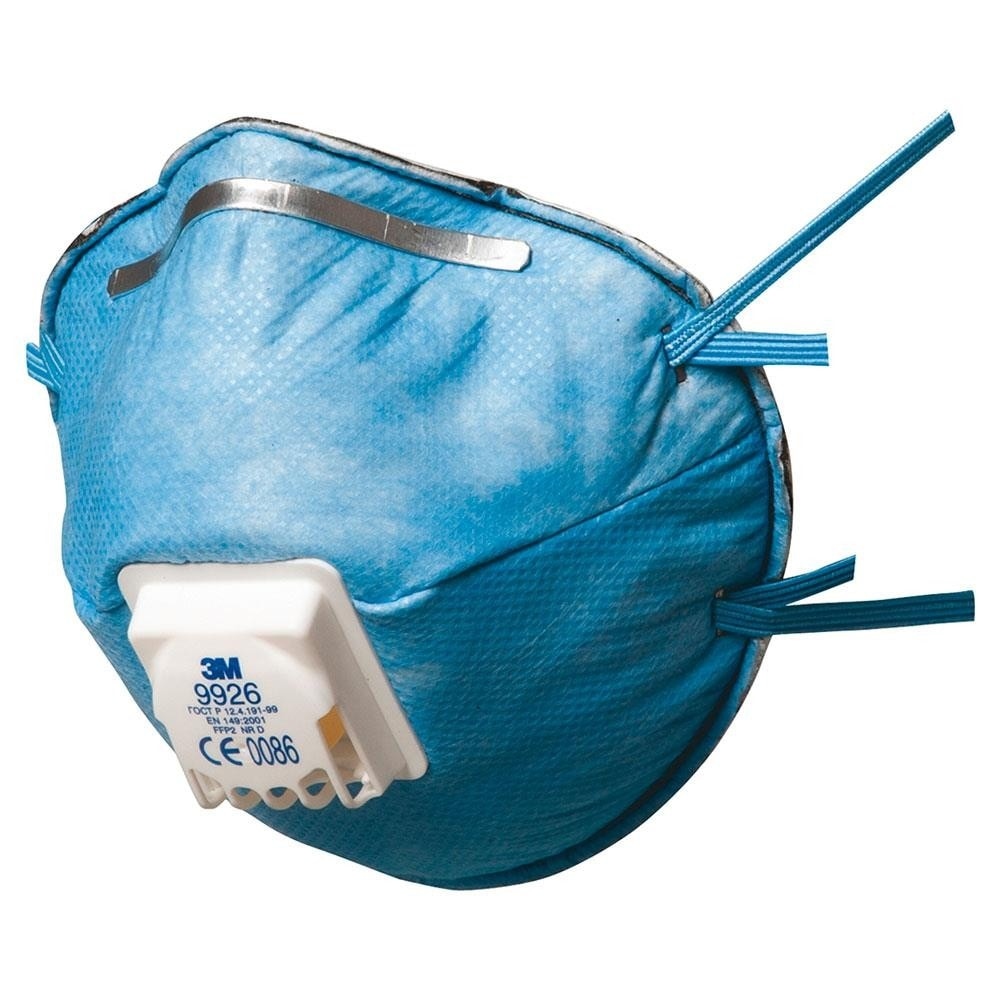 Khẩu trang lọc bụi dùng một lần 3M 9926 có van và lớp than hoạt tính FFP2 NR D