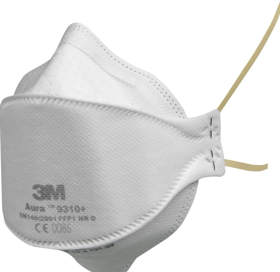 Khẩu trang dùng một lần có van thở 3M 9310+ tiêu chuẩn FFP1 NR D