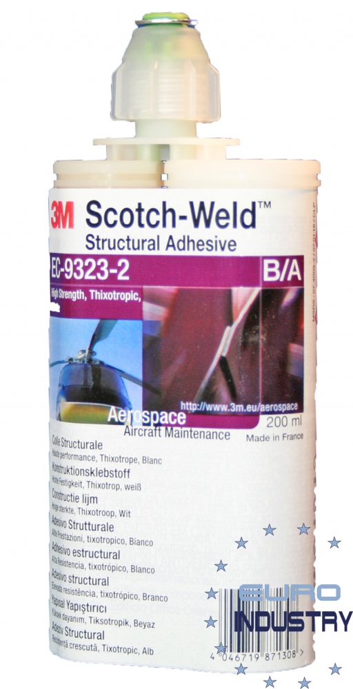 Keo dán cấu trúc hai thành phần 3M Scotch-Weld EC-9323-2 B/A màu đen 200ml