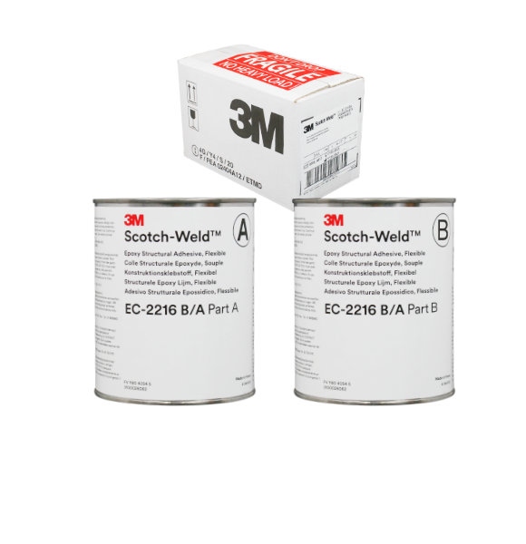 Keo dán cấu trúc Epoxy 3M Scotch-Weld 2216 B/A dẻo dung tích 1,6L
