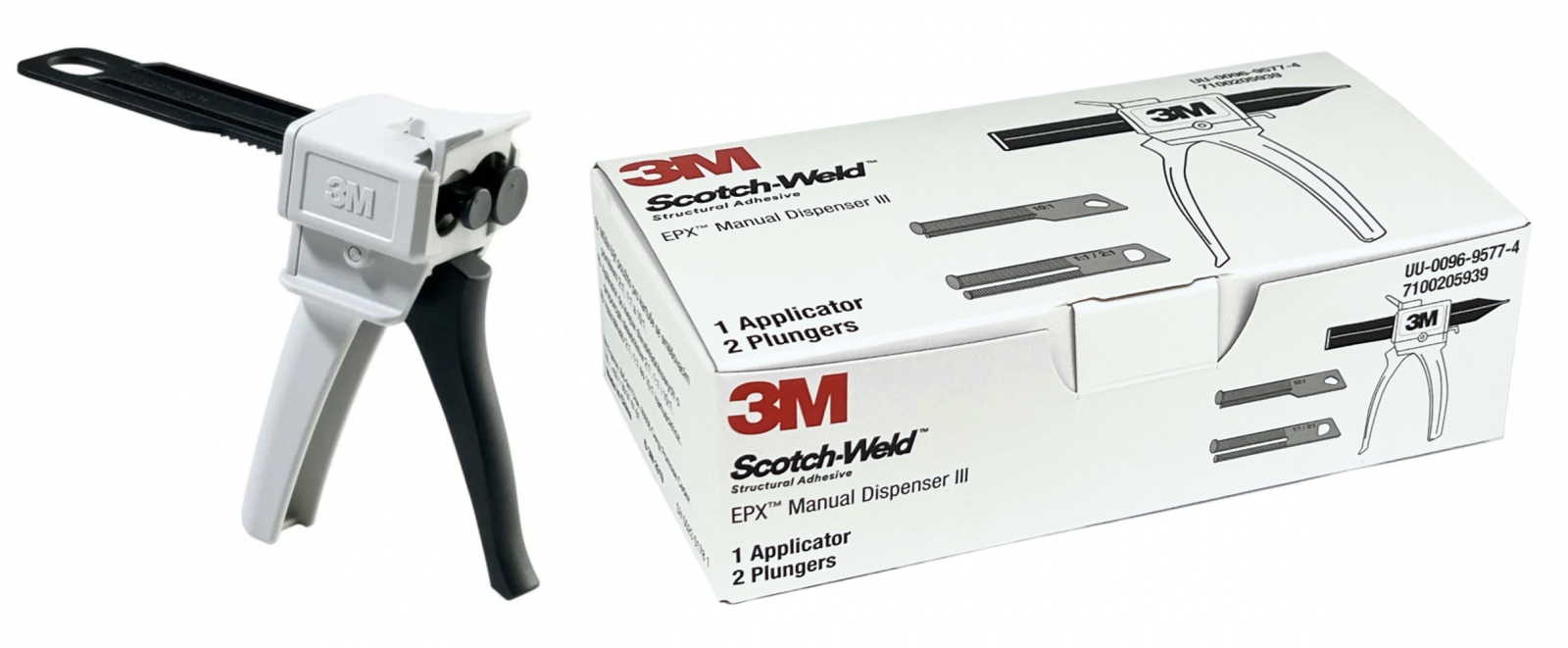 Dụng cụ bơm keo hai thành phần cầm tay 3M Scotch-Weld EPX III dùng cho hộp keo đôi
