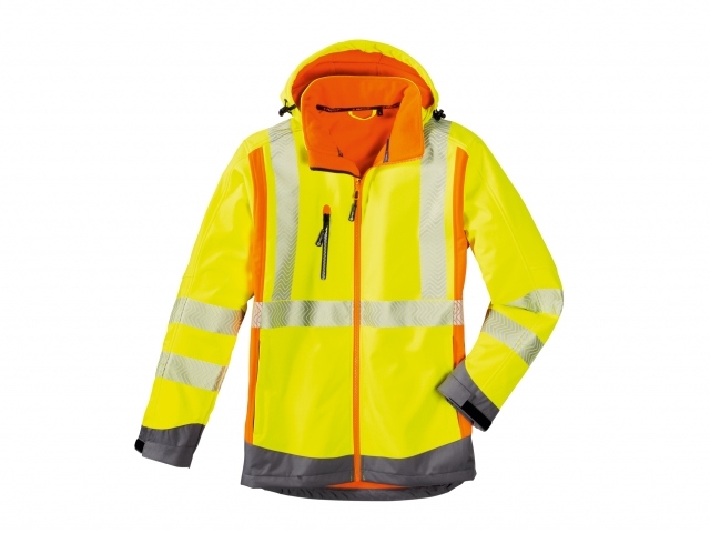 Áo khoác softshell phản quang 4Protect 3475 HOUSTON màu vàng size XS - 6XL