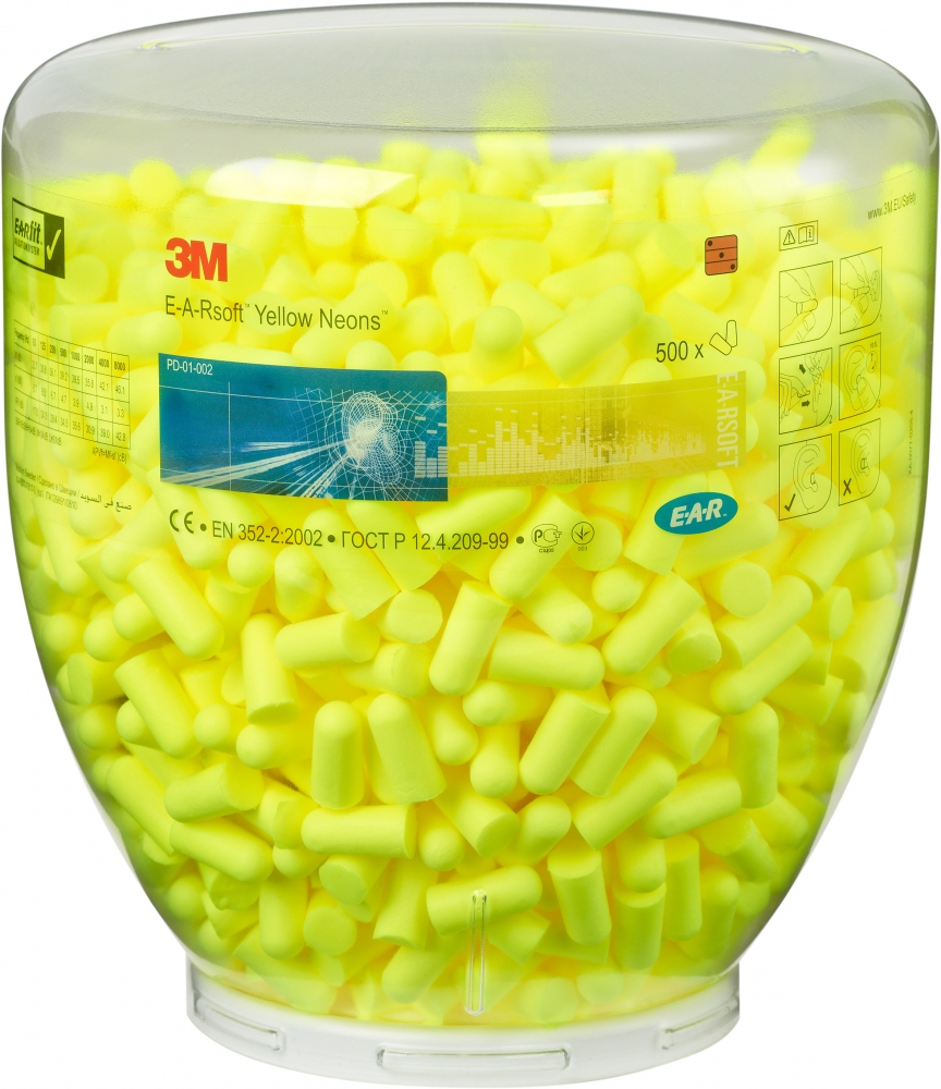 Gói nạp nút tai 3M E-A-R Soft Yellow Neons 500 đôi