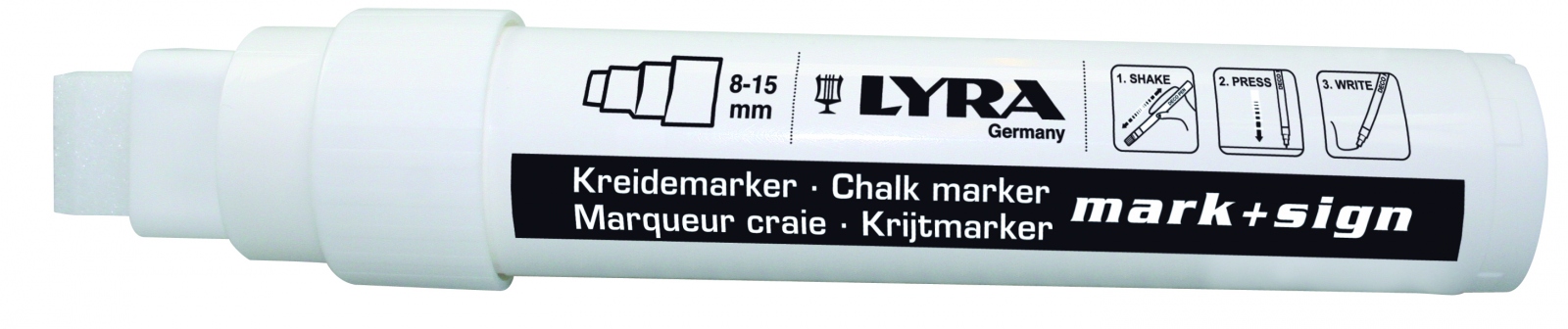 Bút phấn nước Lyra 4420001 viết bảng ngòi dẹt 8-15mm