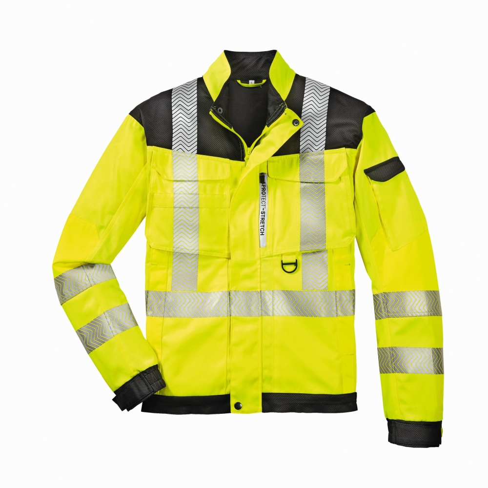 Áo khoác phản quang 4Protect 3816 KENTUCKY vàng/xám XS–6XL