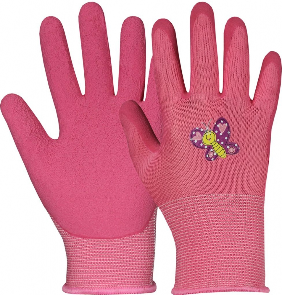 Găng tay bảo hộ lao động trẻ em Hase Lea Comfortable màu hồng size 5
