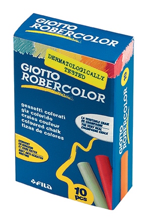 Fila 538900 Giotto Robercolor Hộp 10 viên phấn màu 80x10mm