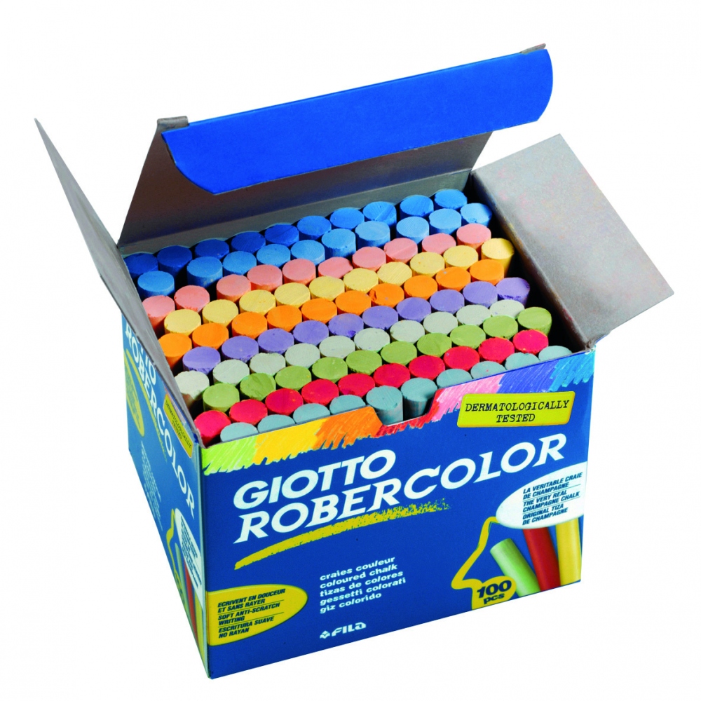 Fila 539000 Giotto Robercolor Hộp 100 viên phấn màu 80x10mm