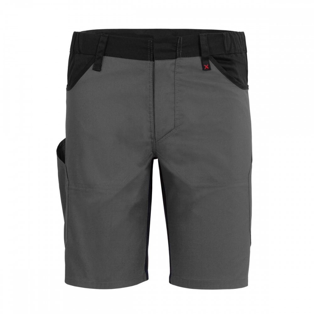 Quần short bảo hộ lao động nam Qualitex 61936QX7 X-SERIE màu xám/đen