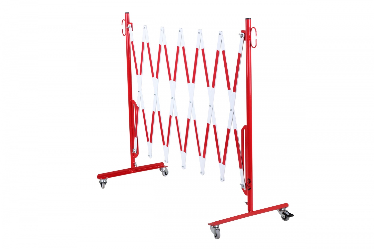 Rào chắn di động có bánh xe CRASH STOP 70-10R, màu đỏ-trắng, 3600 mm
