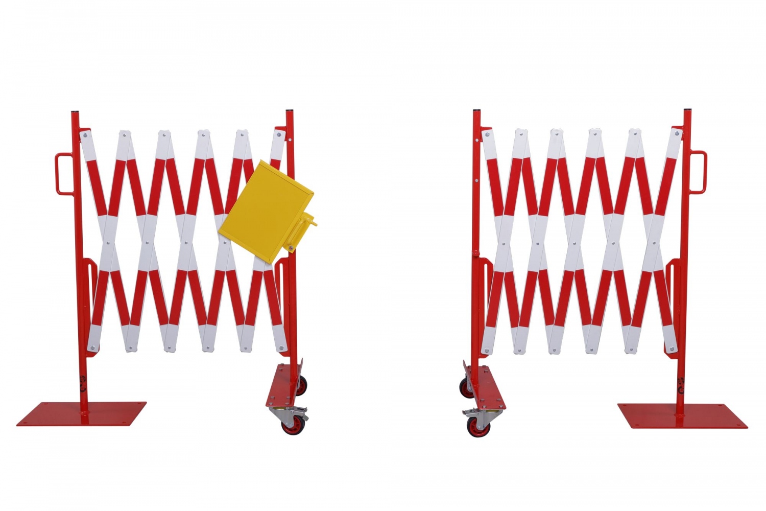 Bộ rào chắn kéo giãn CRASH STOP 70-115, màu đỏ-trắng, 2 x 2,0 m