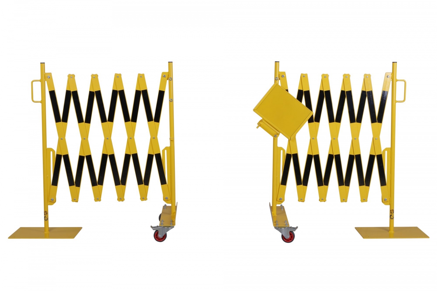 Bộ rào chắn kéo giãn CRASH STOP 70-125, màu vàng-đen, 2 x 2,0 m