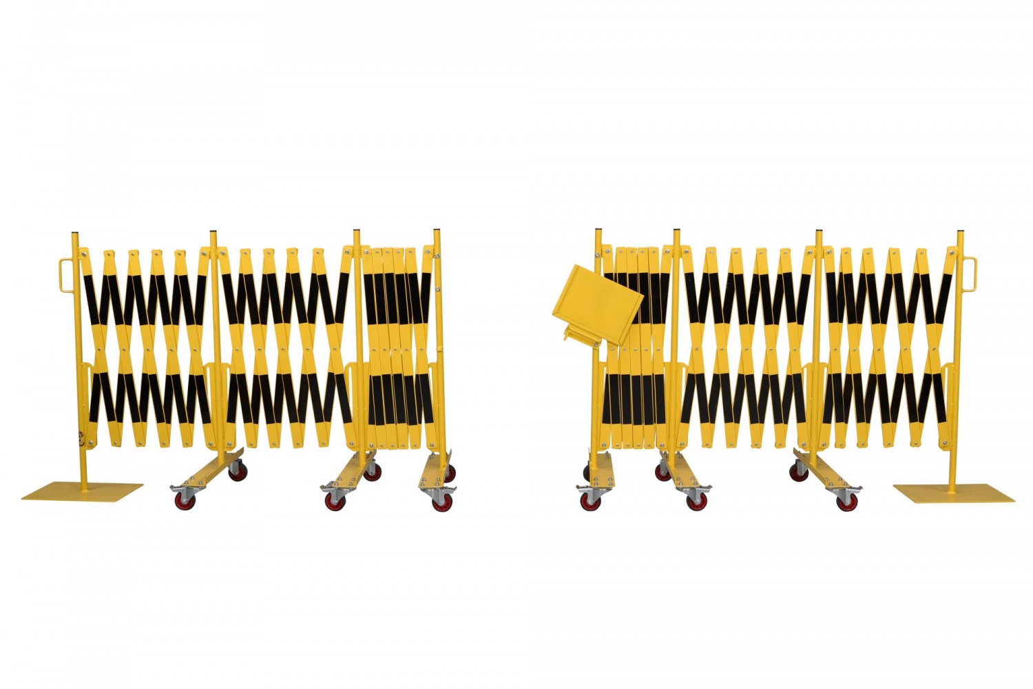 Bộ rào chắn kéo giãn CRASH STOP 70-130, màu vàng-đen, 2 x 8,0 m